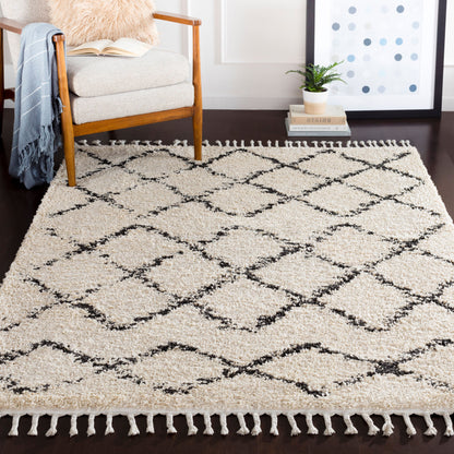 Berber Shag BBE-2300 3'11" x 5'7" Machine Woven Accent Rug