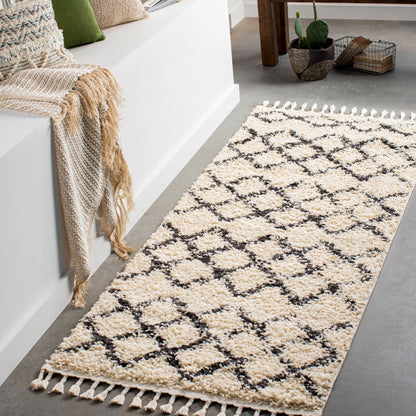 Berber Shag BBE-2300 7ft Runner Machine Woven Runner Rug