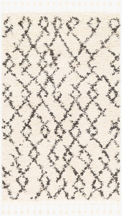 Berber Shag BBE-2301 3'1" x 4'11" Machine Woven Accent Rug
