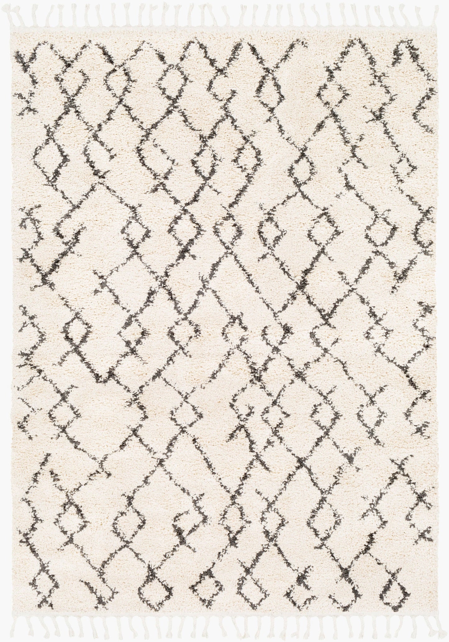 Berber Shag BBE-2301 3'11" x 5'7" Machine Woven Accent Rug