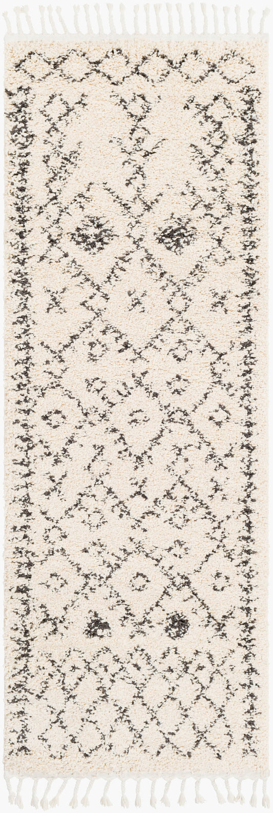 Berber Shag BBE-2302 7ft Runner Machine Woven Runner Rug