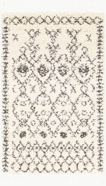 Berber Shag BBE-2302 3'1" x 4'11" Machine Woven Accent Rug