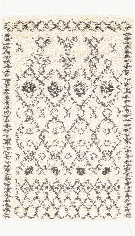 Berber Shag BBE-2302 3'1" x 4'11" Machine Woven Accent Rug