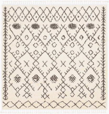 Berber Shag BBE-2302 8ft Square Machine Woven Area Rug