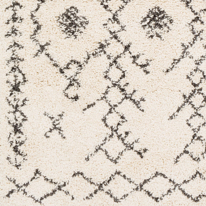 Berber Shag BBE-2302 8ft Square Machine Woven Area Rug