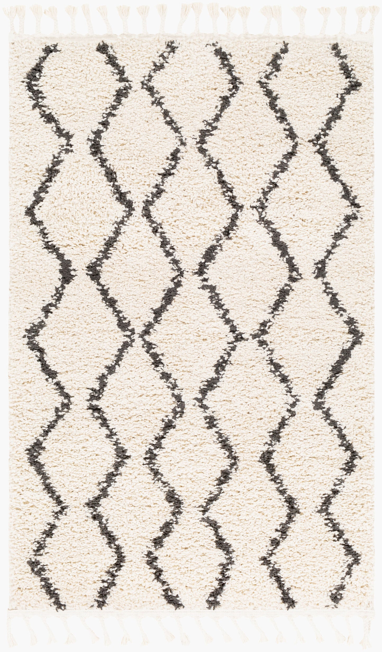 Berber Shag BBE-2303 3'1" x 4'11" Machine Woven Accent Rug
