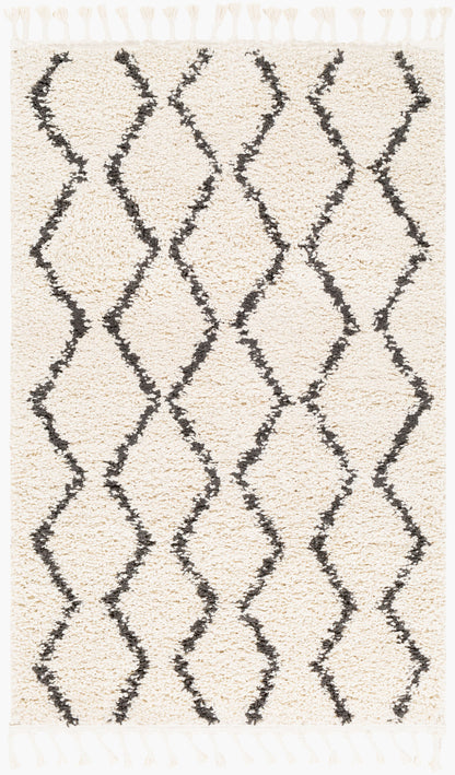 Berber Shag BBE-2303 3'1" x 4'11" Machine Woven Accent Rug