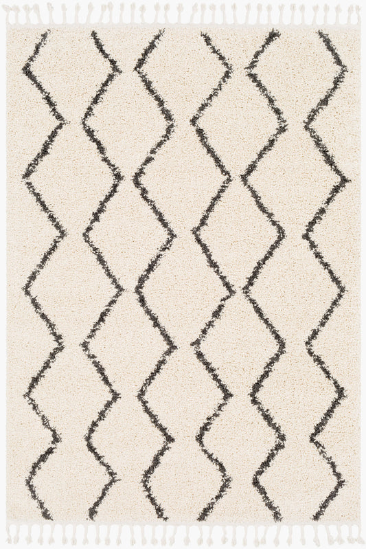 Berber Shag BBE-2303 3'11" x 5'7" Machine Woven Accent Rug
