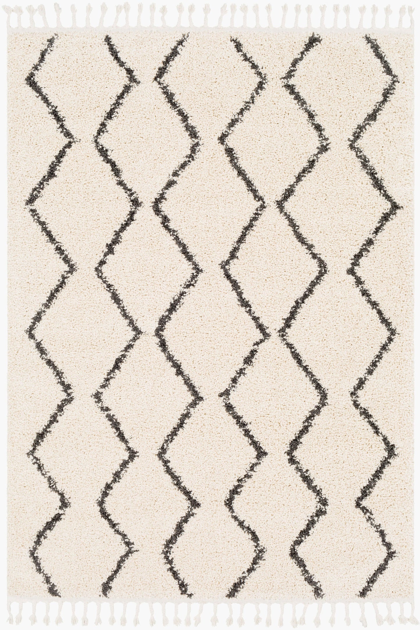 Berber Shag BBE-2303 3'11" x 5'7" Machine Woven Accent Rug