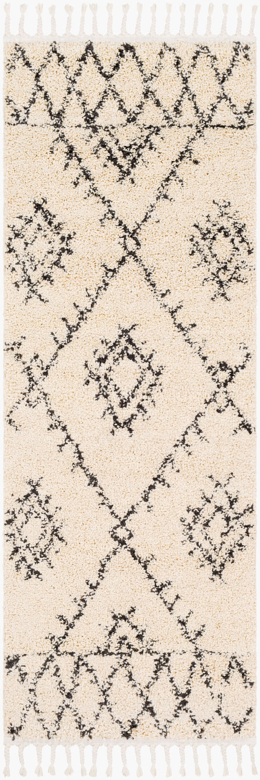 Berber Shag BBE-2305 7ft Runner Machine Woven Runner Rug