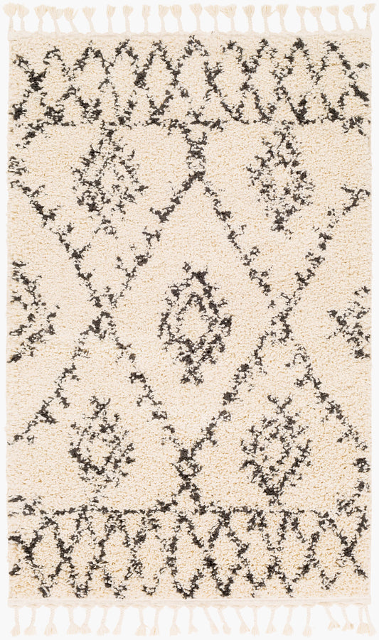 Berber Shag BBE-2305 3'1" x 4'11" Machine Woven Accent Rug