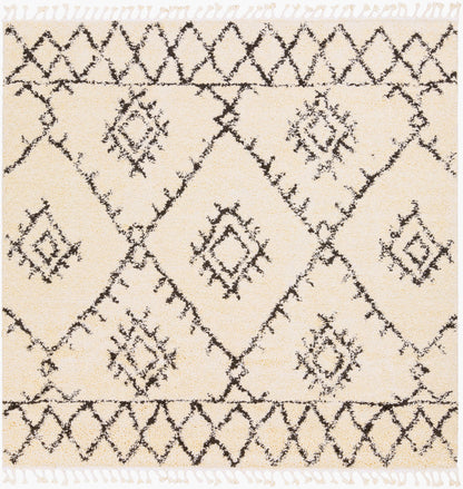 Berber Shag BBE-2305 8ft Square Machine Woven Area Rug