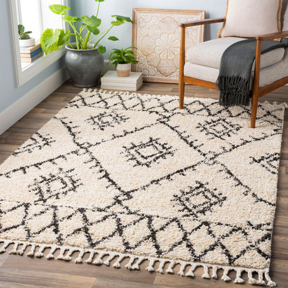 Berber Shag BBE-2305 8ft Square Machine Woven Area Rug