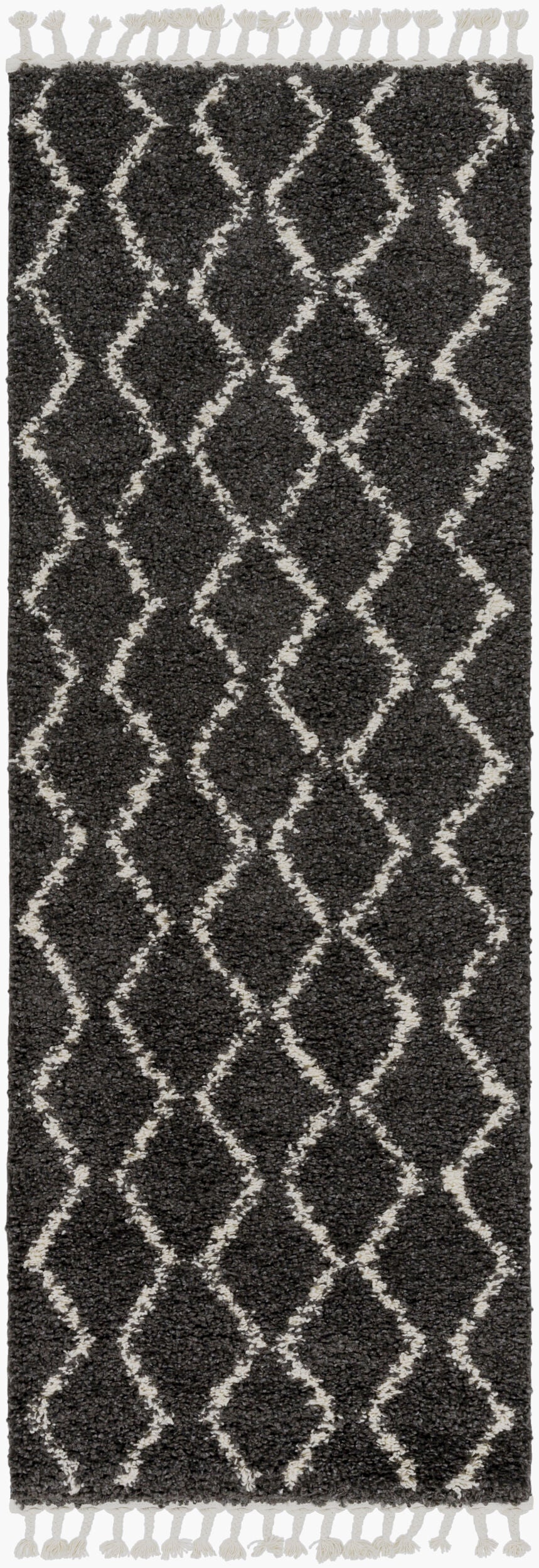 Berber Shag BBE-2306 7ft Runner Machine Woven Runner Rug