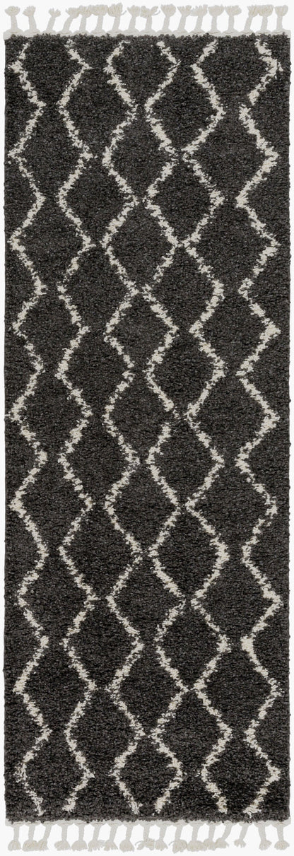 Berber Shag BBE-2306 7ft Runner Machine Woven Runner Rug