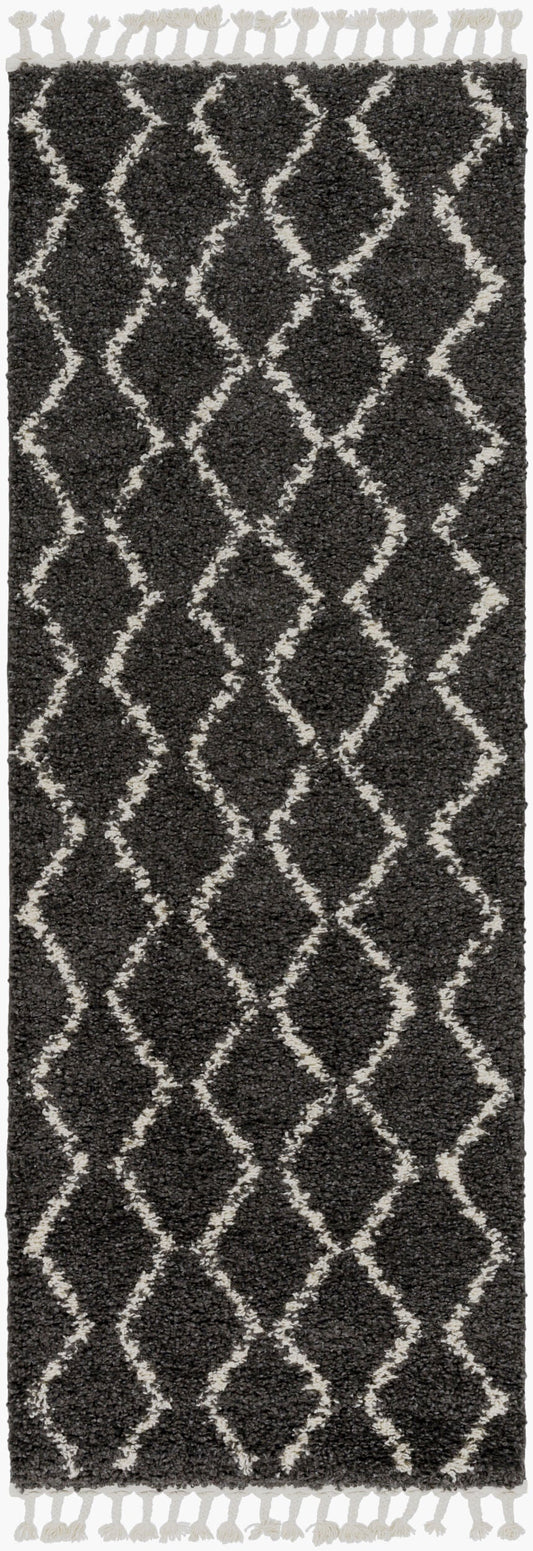 Berber Shag BBE-2306 7ft Runner Machine Woven Runner Rug