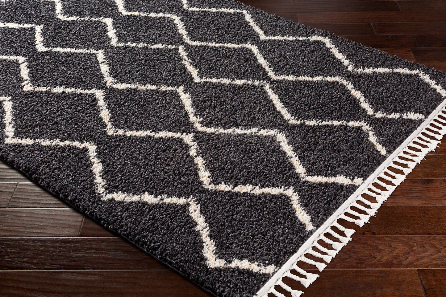 Berber Shag BBE-2306 7' x 9' Machine Woven Area Rug