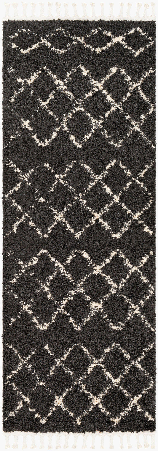 Berber Shag BBE-2307 7ft Runner Machine Woven Runner Rug