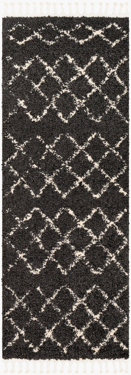 Berber Shag BBE-2307 7ft Runner Machine Woven Runner Rug
