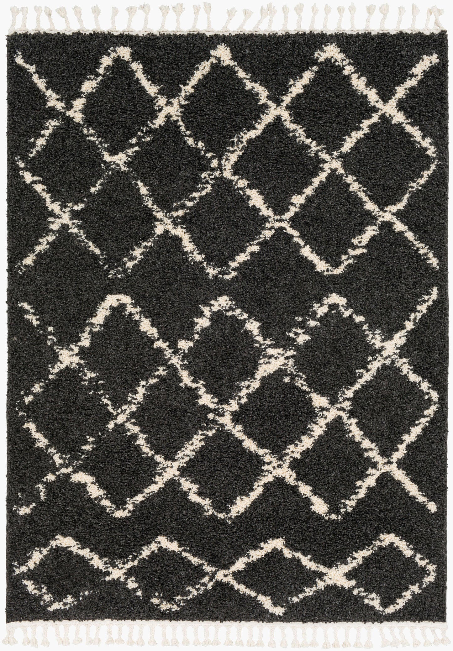 Alfombra decorativa tejida a máquina Berber Shag BBE-2307 de 90 x 150 cm