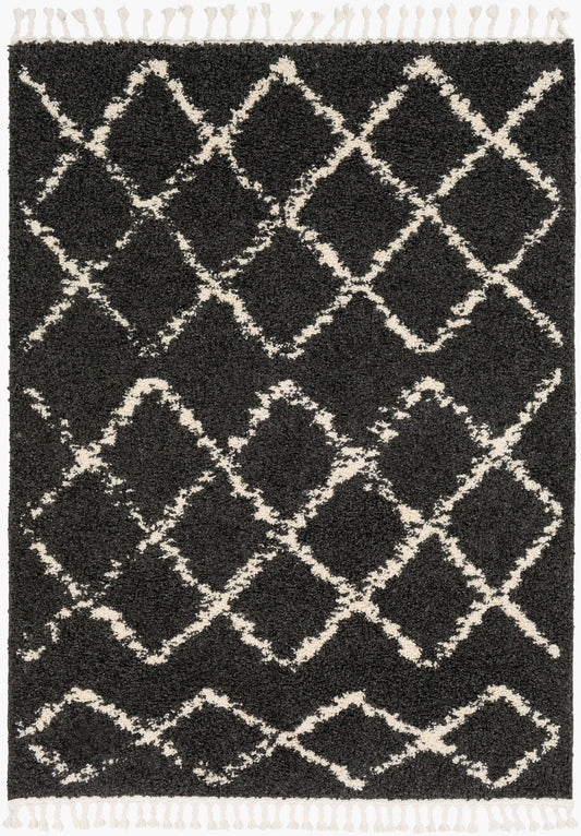 Alfombra decorativa tejida a máquina Berber Shag BBE-2307 de 90 x 150 cm