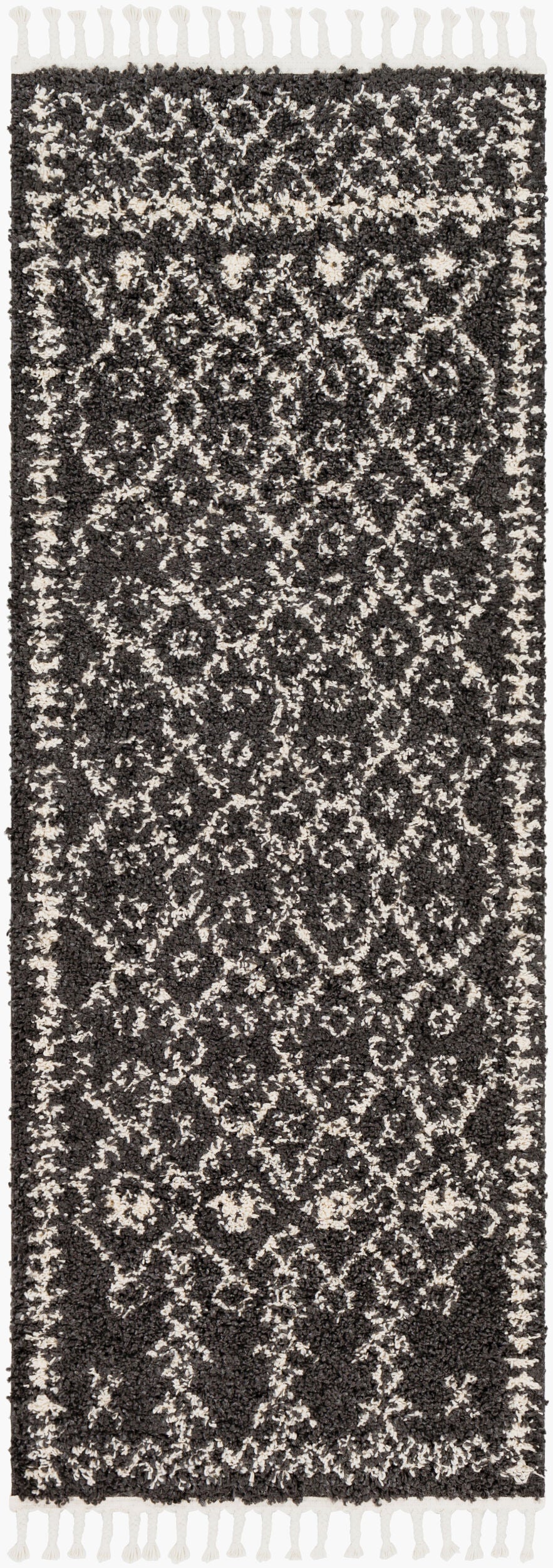 Berber Shag BBE-2308 7ft Runner Machine Woven Runner Rug