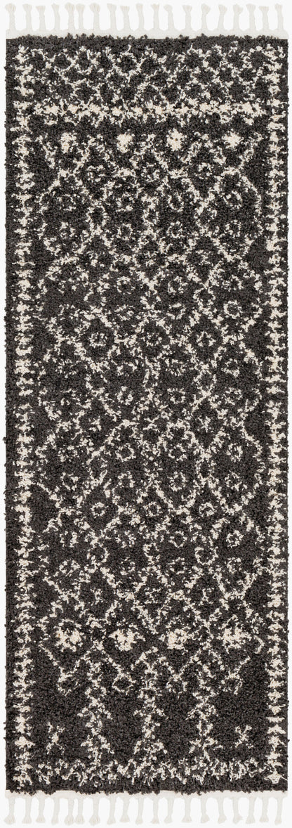 Berber Shag BBE-2308 7ft Runner Machine Woven Runner Rug