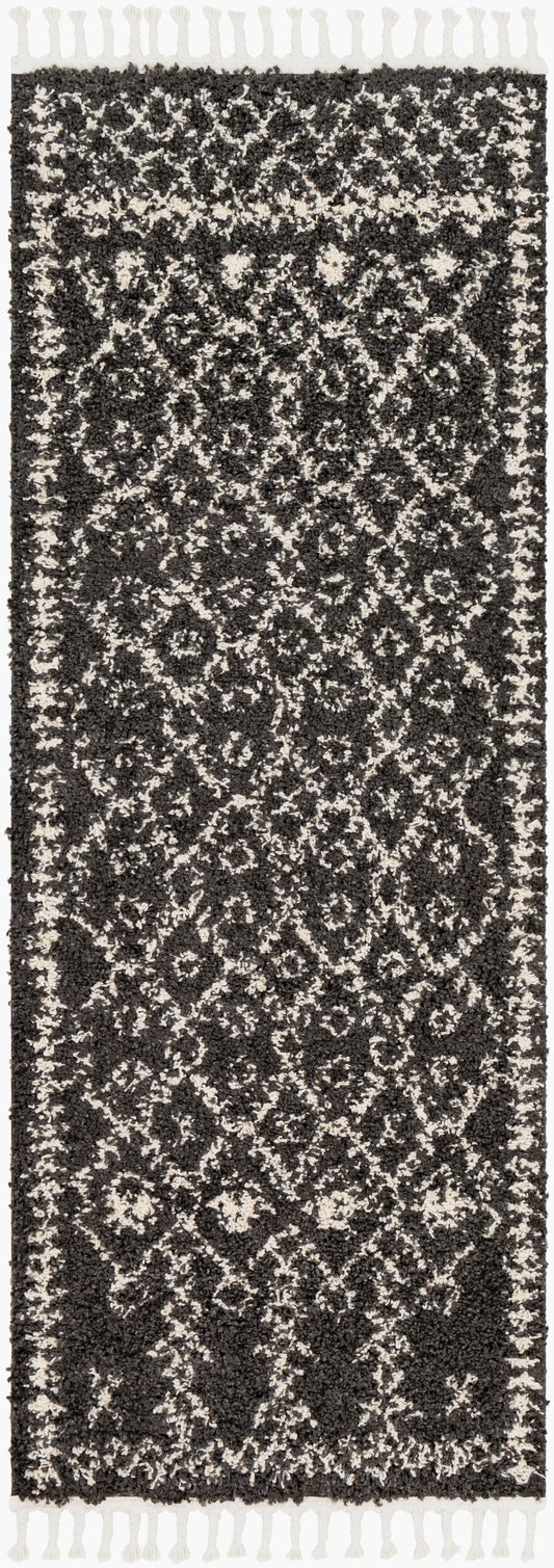 Berber Shag BBE-2308 7ft Runner Machine Woven Runner Rug