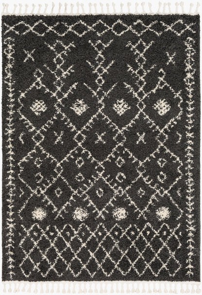 Berber Shag BBE-2308 5' x 7' Machine Woven Area Rug