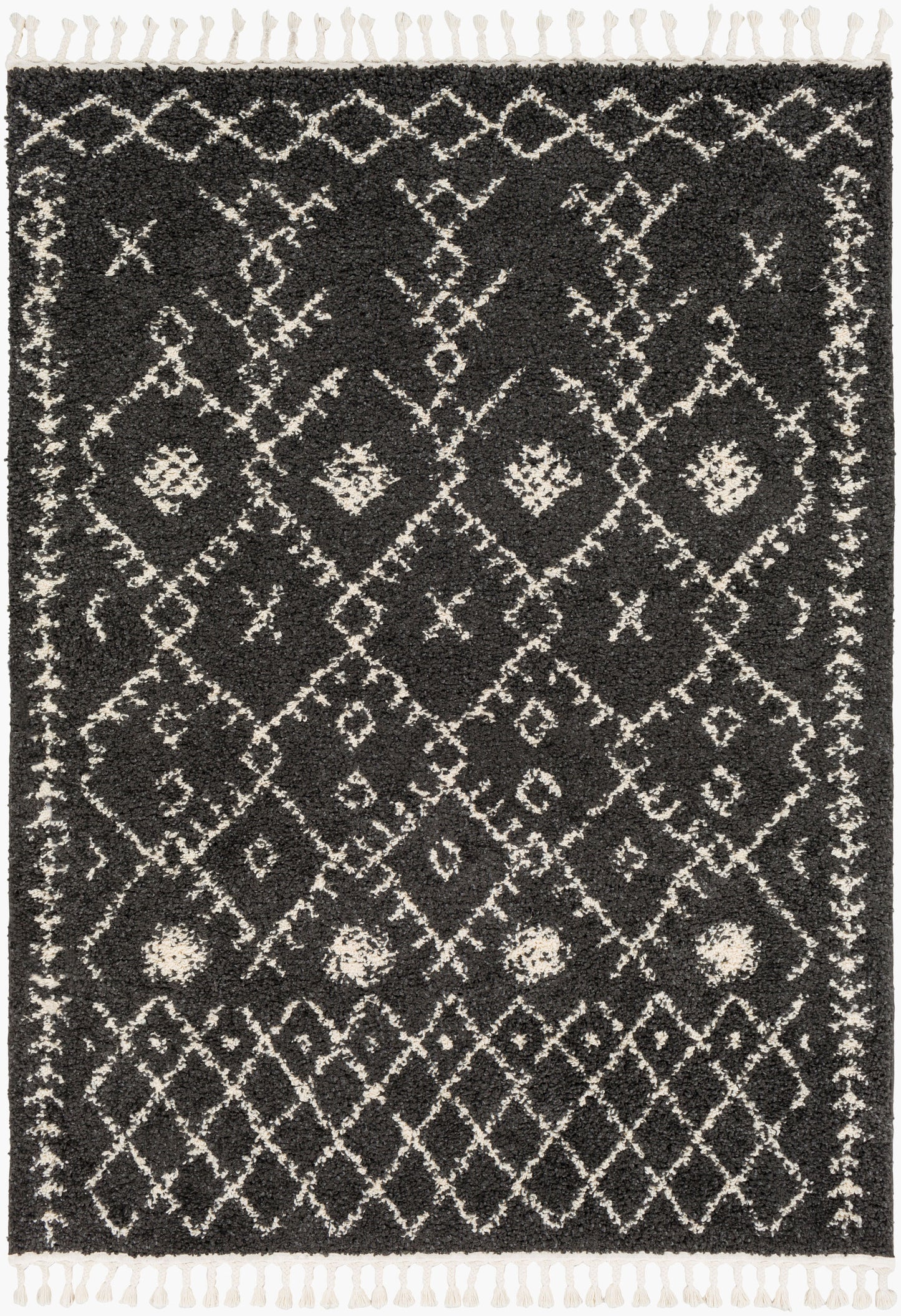 Berber Shag BBE-2308 3' x 5' Machine Woven Accent Rug