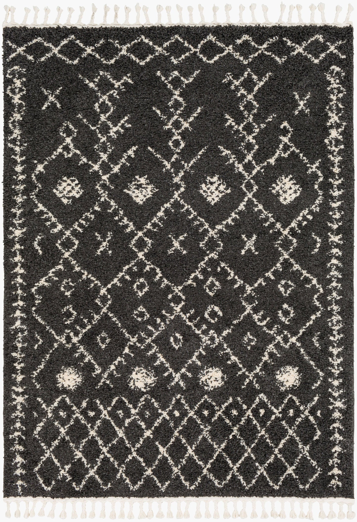 Berber Shag BBE-2308 3' x 5' Machine Woven Accent Rug