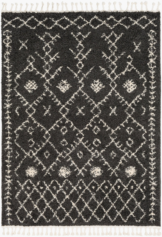 Berber Shag BBE-2308 3' x 5' Machine Woven Accent Rug
