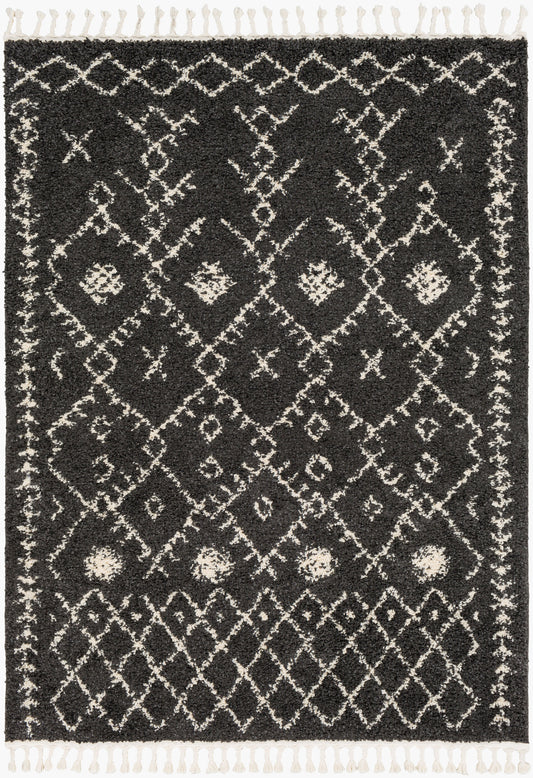 Berber Shag BBE-2308 9' x 12' Machine Woven Area Rug