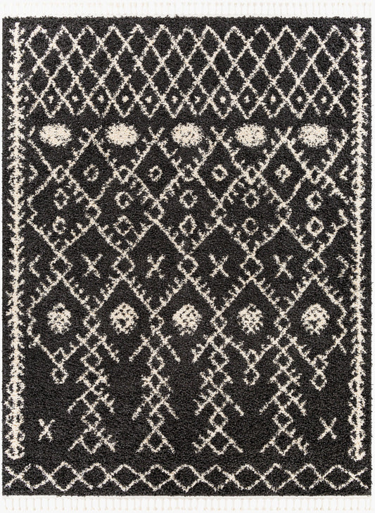 Berber Shag BBE-2308 8' x 10' Machine Woven Area Rug