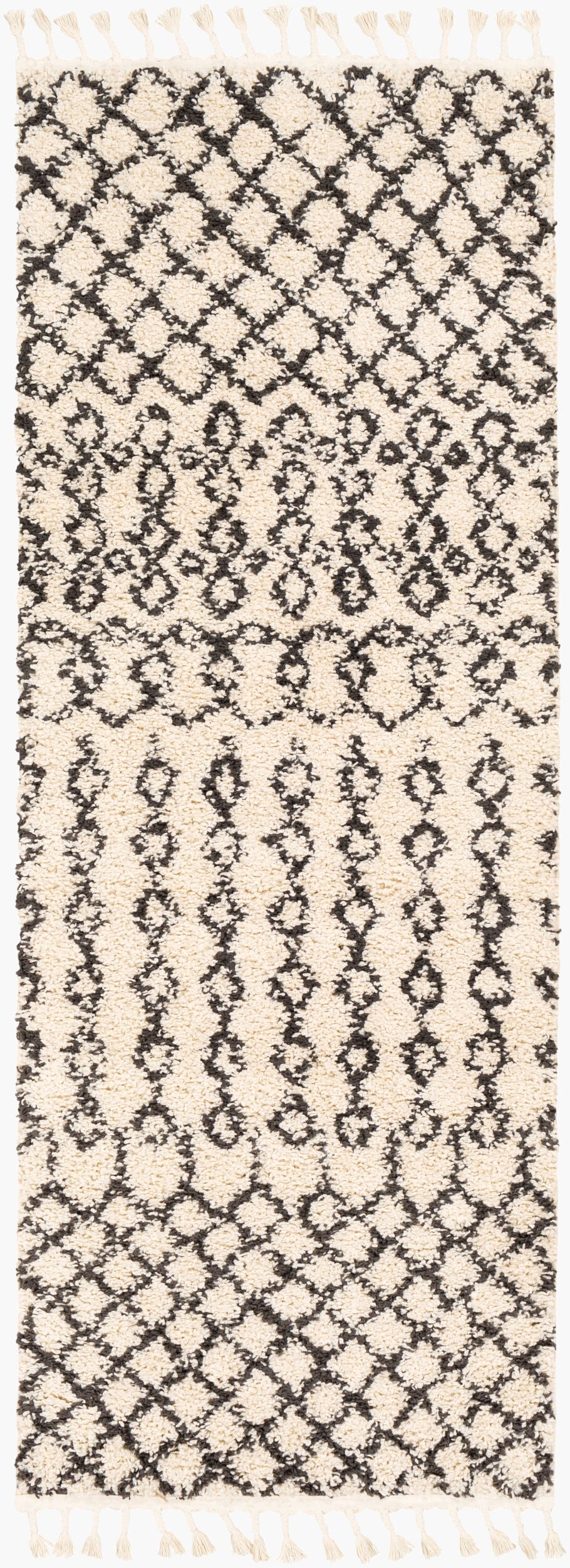 Berber Shag BBE-2309 7ft Runner Machine Woven Runner Rug