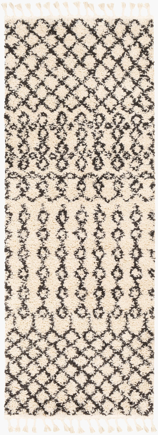 Berber Shag BBE-2309 7ft Runner Machine Woven Runner Rug