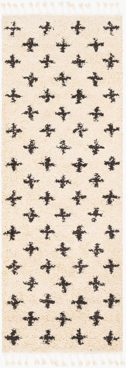 Berber Shag BBE-2310 7ft Runner Machine Woven Runner Rug