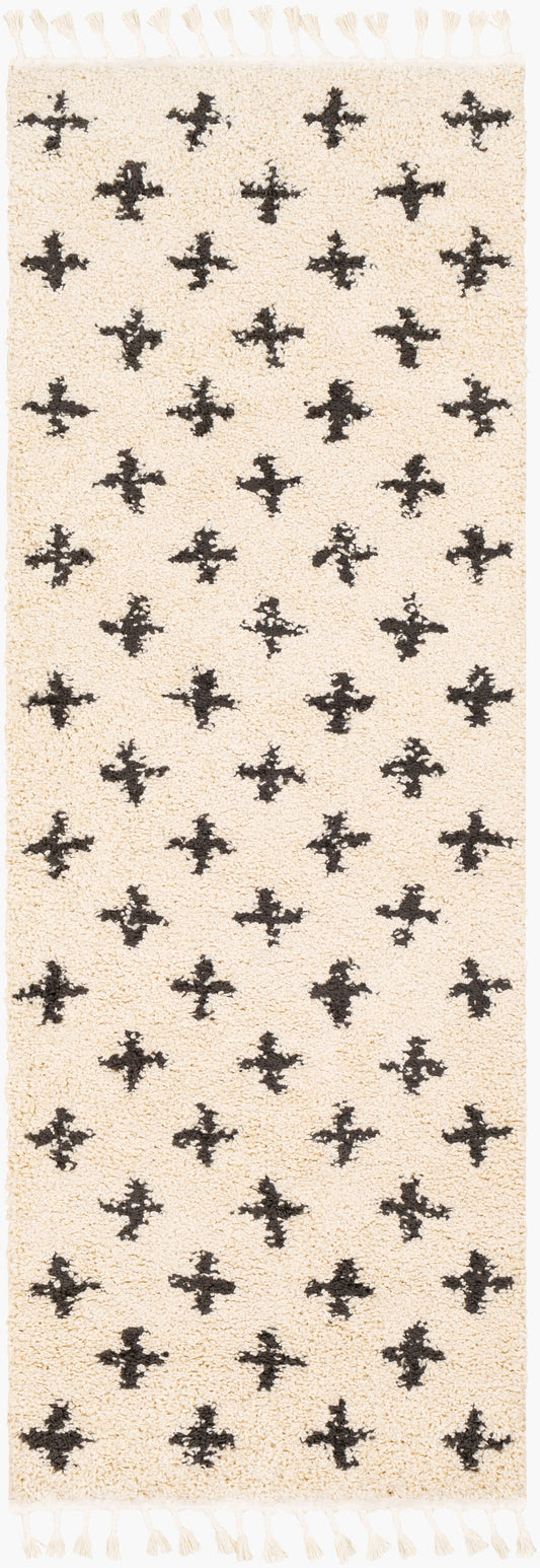 Berber Shag BBE-2310 7ft Runner Machine Woven Runner Rug