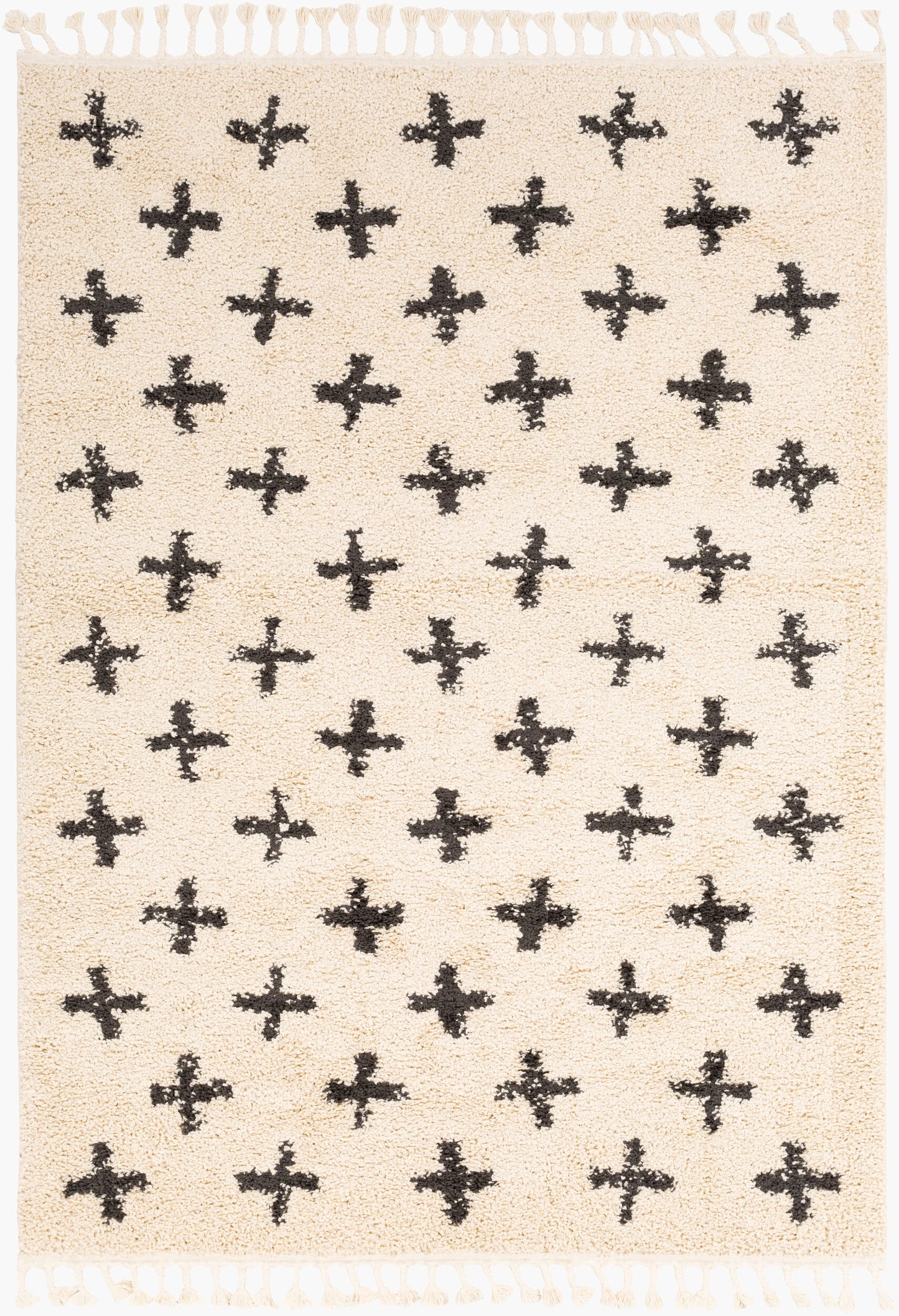 Berber Shag BBE-2310 5' x 7' Machine Woven Area Rug
