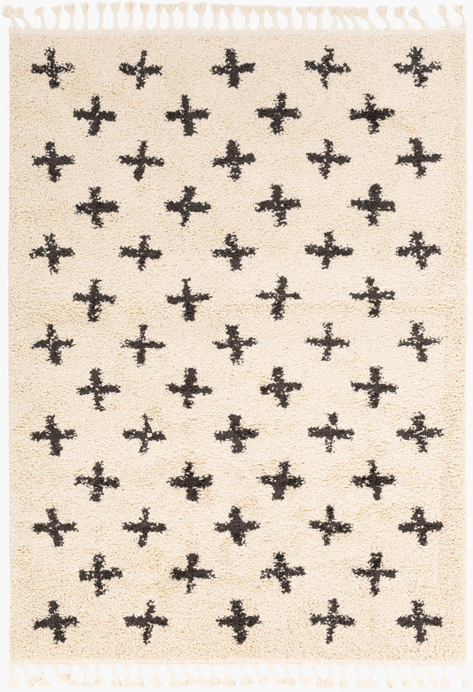 Berber Shag BBE-2310 7' x 9' Machine Woven Area Rug