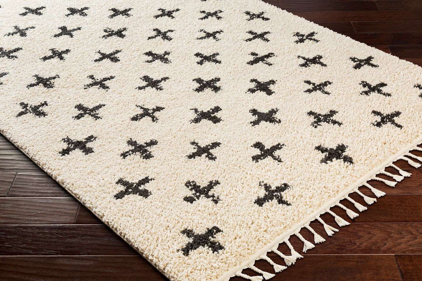Berber Shag BBE-2310 3' x 5' Machine Woven Accent Rug