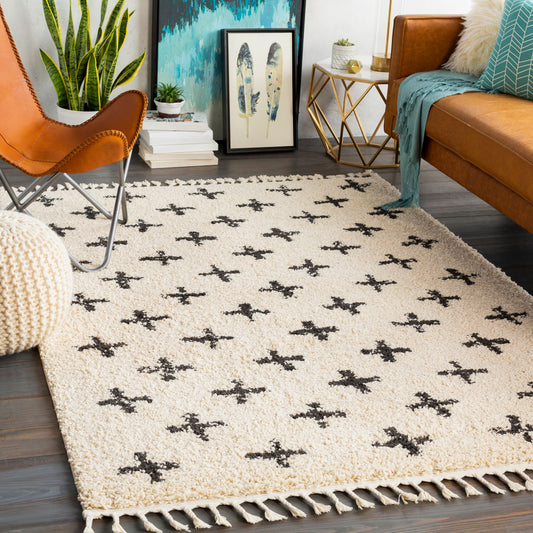 Berber Shag BBE-2310 3' x 5' Machine Woven Accent Rug