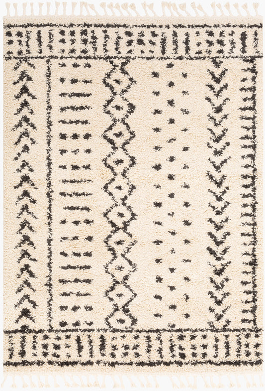 Berber Shag BBE-2311 5' x 7' Machine Woven Area Rug