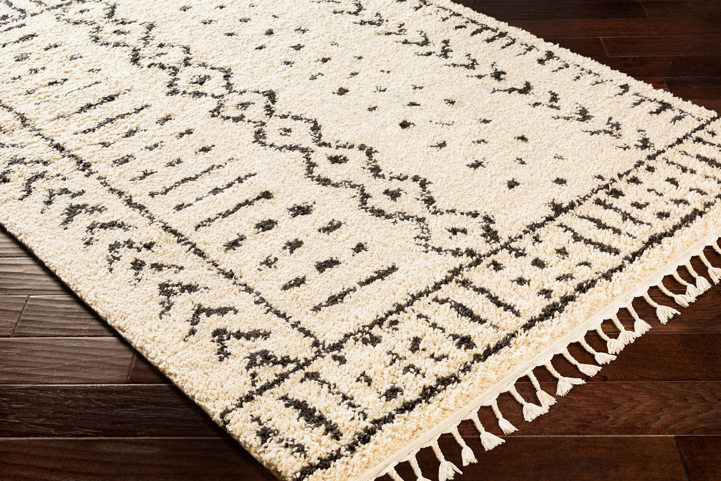 Berber Shag BBE-2311 5' x 7' Machine Woven Area Rug