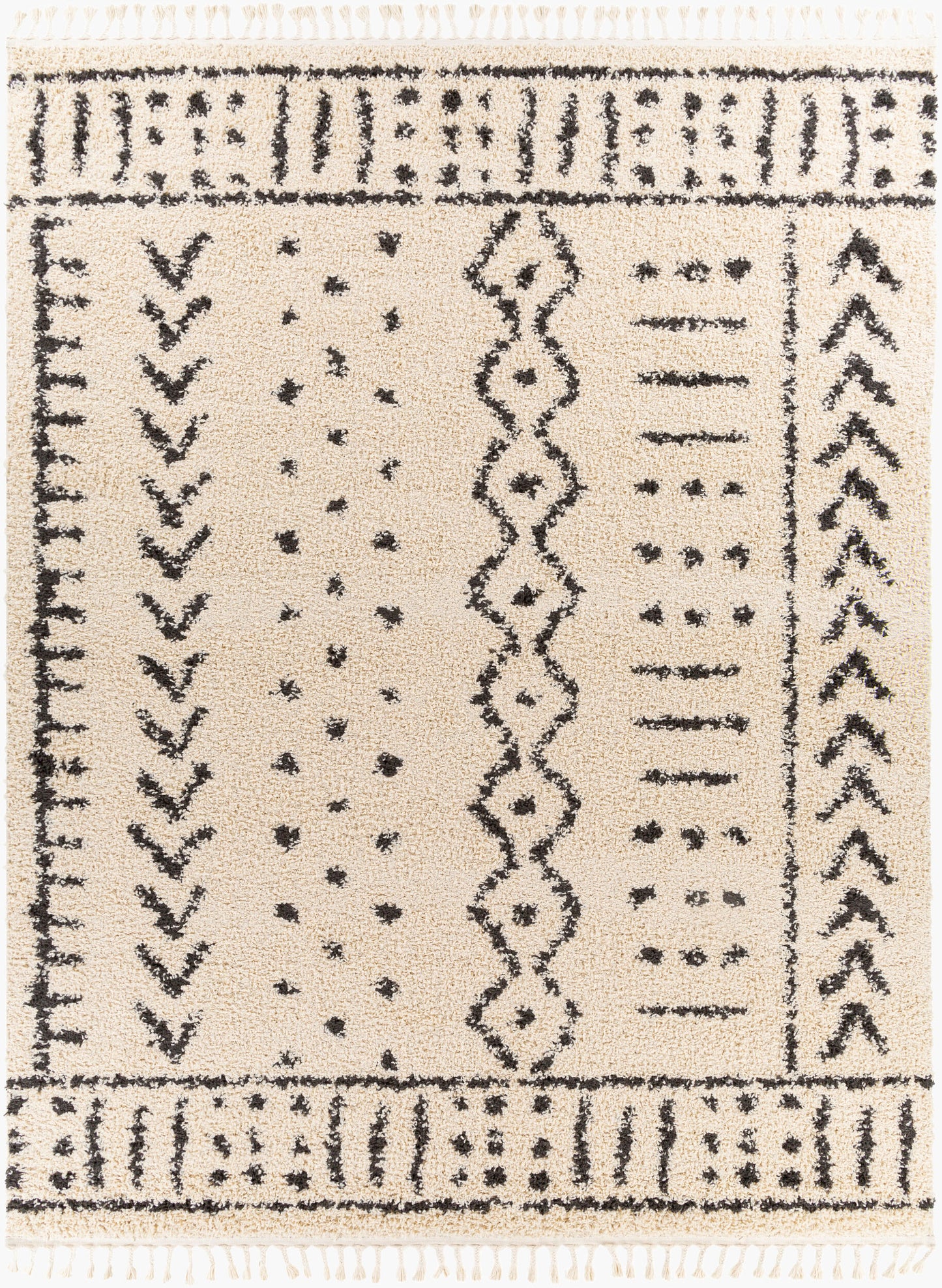 Berber Shag BBE-2311 8' x 10' Machine Woven Area Rug