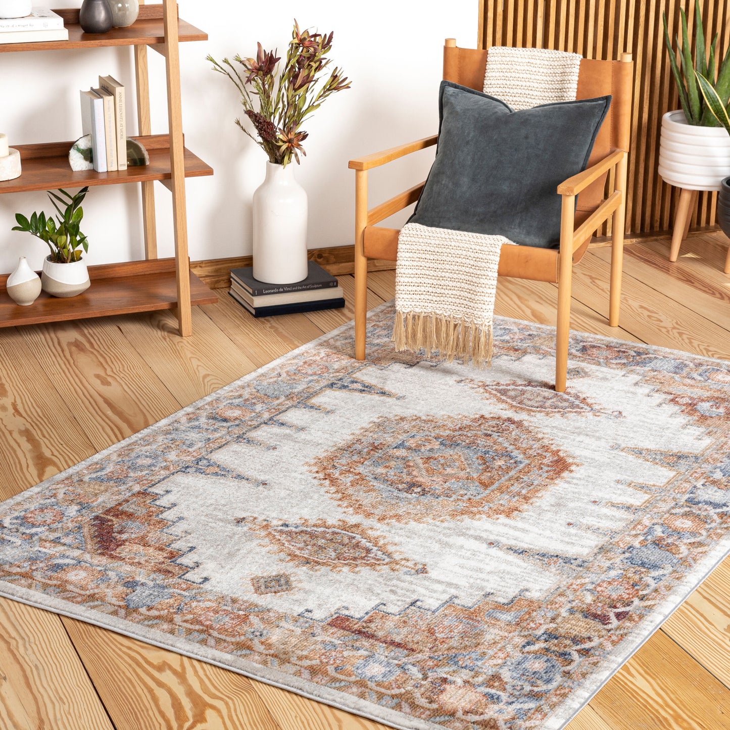 Bilbao BBO-2309 5' x 7' Machine Woven Area Rug