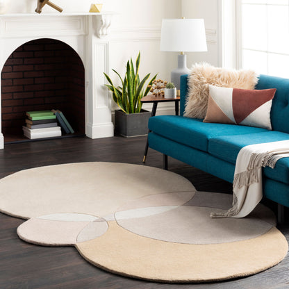 Beck BCK-1007 2' x 3' Handmade Wool Accent Rug