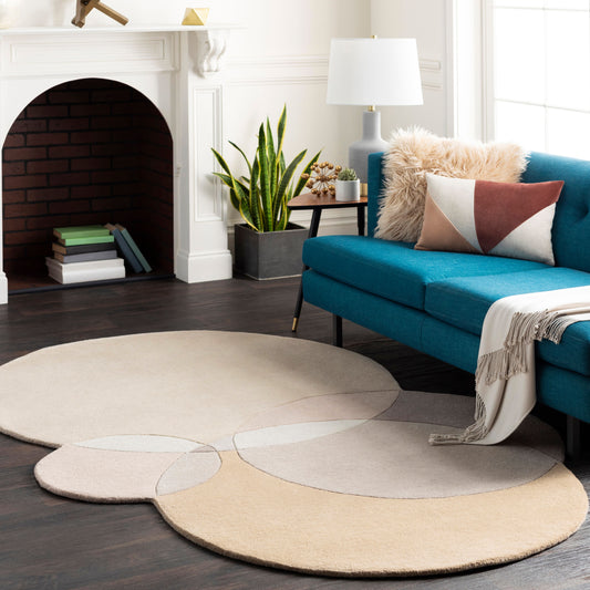 Beck BCK-1007 2' x 3' Handmade Wool Accent Rug