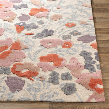 Alfombra botánica BCN-1000 de 2,44 m x 3,05 m, hecha a mano