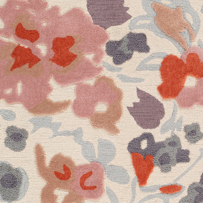 Alfombra decorativa hecha a mano Botanical BCN-1000 de 2' x 3'